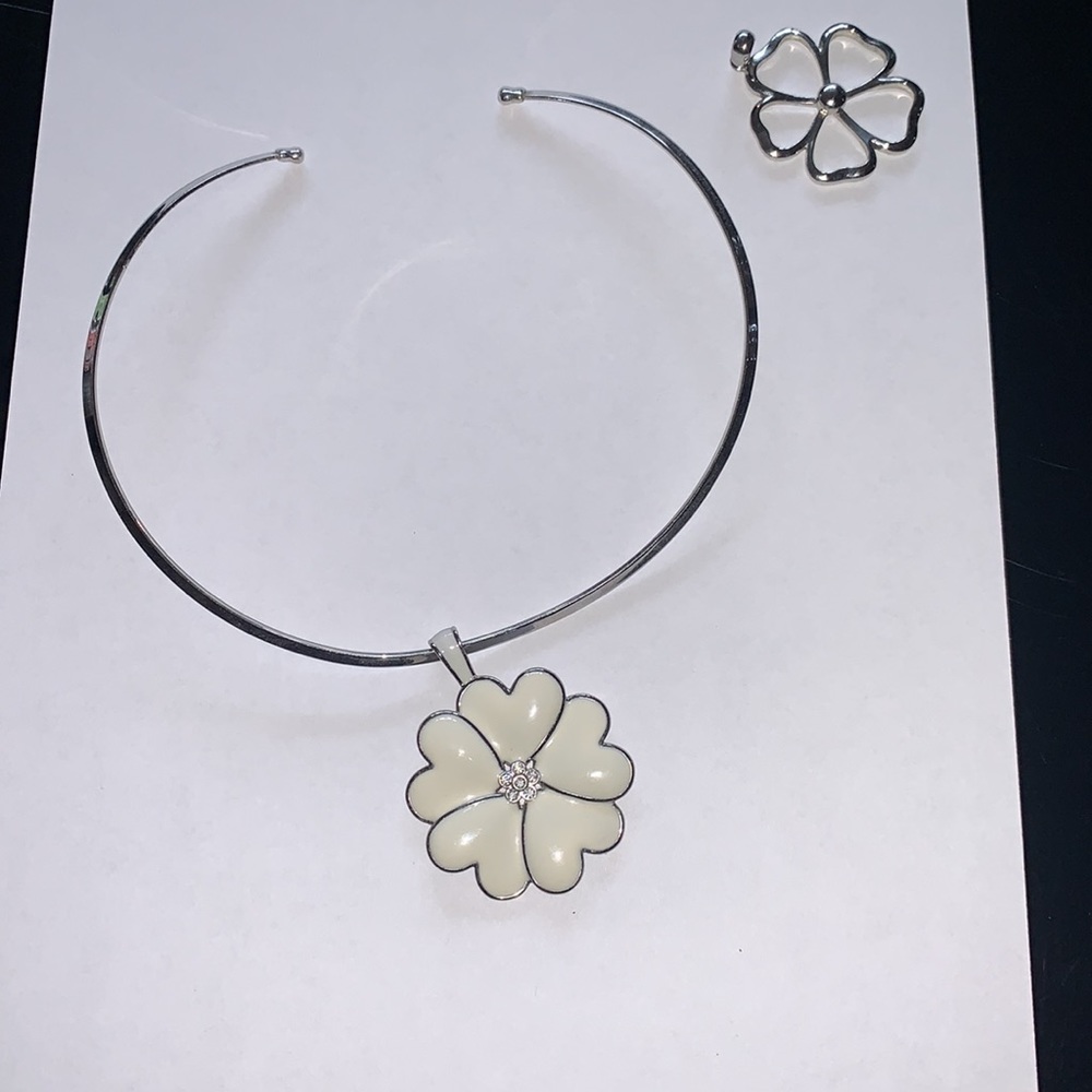 Choker necklace with Lia Sophia silver charms